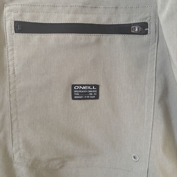 Oneill Mens Hybrid‎ Board Shorts 40 Olive Drawstring Utility Outdoors Beach Swim - Picture 9 of 14